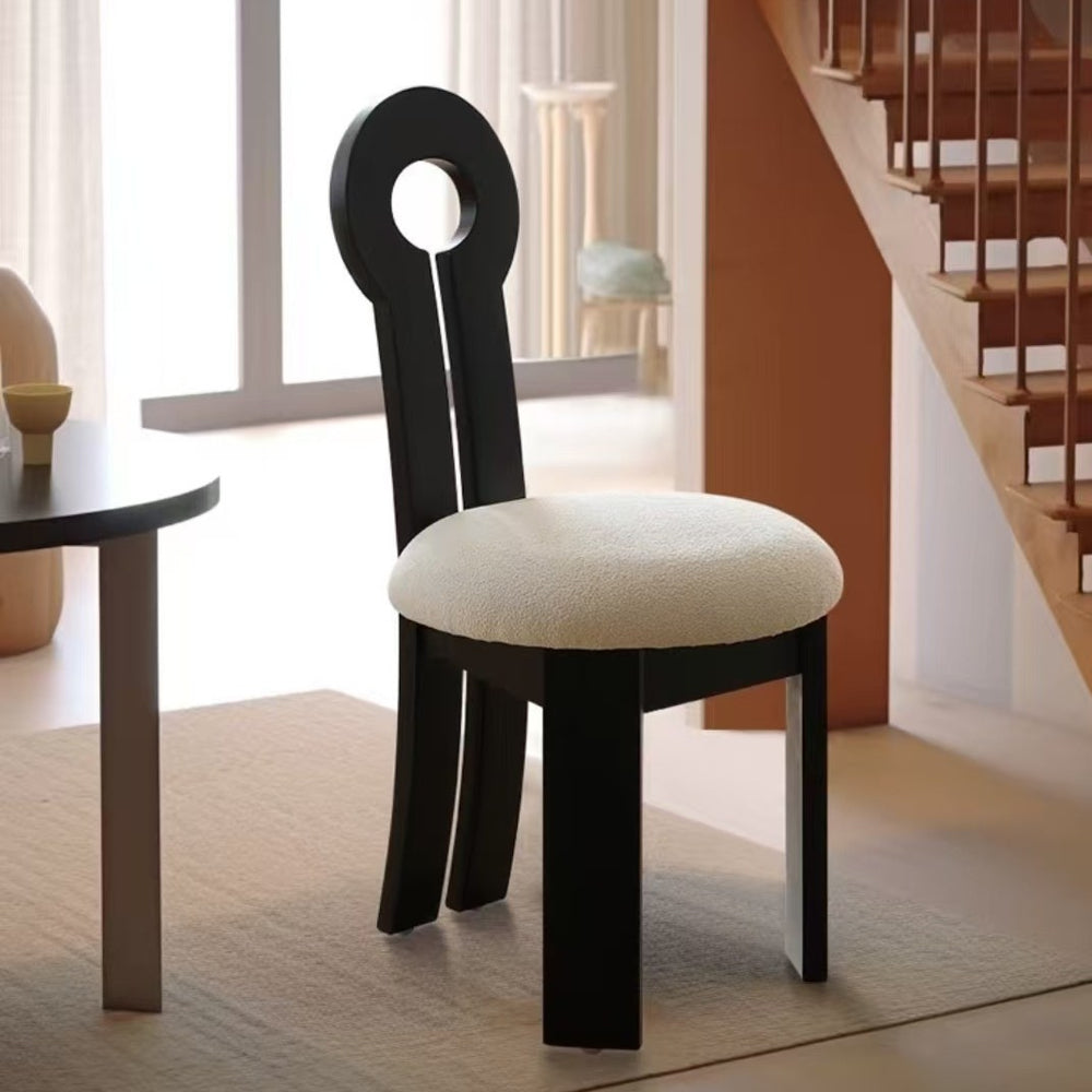 cream style dining chair comfortable long sitting back dining table chair for homecasual negotiation chair solid wood chair