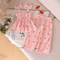 Kids clothing  cross-border new arrivalfashionspring & fallgirl pink suspender tops baby children's clothing