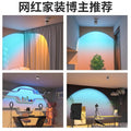 Sunset does not set spotlight embedded for home entrance atmosphere surface mounted bedroom wall wash light popular dawn blue spotlight