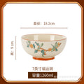 Bowl for home underglaze color pottery new chinoiserie good looking ceramic tableware rice noodle bowl large soup bowl
