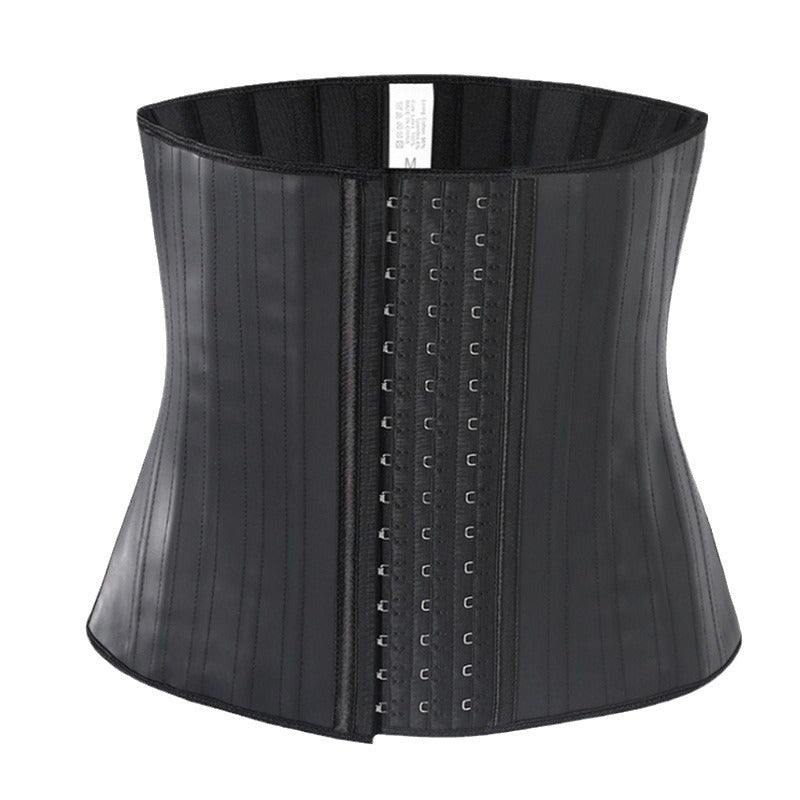 25 steel frame matte rubber body shaping garment sports girdle fitness tummy control corset female waist t rainer