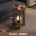 Solid wood coffee table - living room, small apartment side table, modular tea table, low table - minimalist, light luxury, modern, high-end style