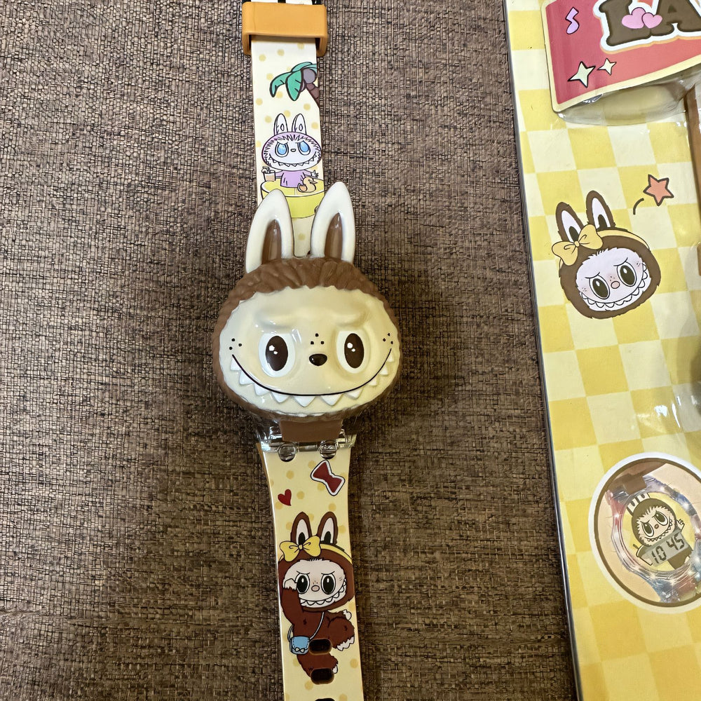 Labubu kids' watch toy - perfect gift for boys and girls in preschool! light-up cartoon electronic watch - ideal party favor