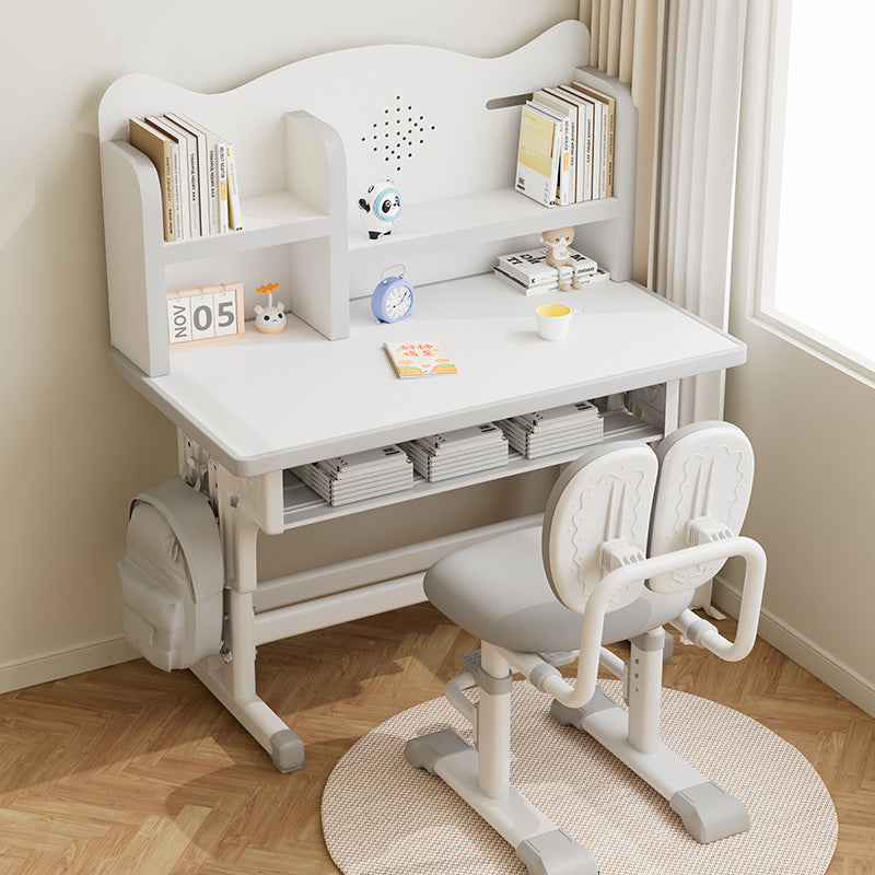 2025 new children's study desk - elementary school home writing desk - kids' specialized table - height adjustable desk and chair set