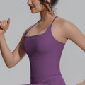 New arrival cross-border double-sided brocade pure color i-shaped beautiful back breathable tight vest sports running fitness yoga wear tops