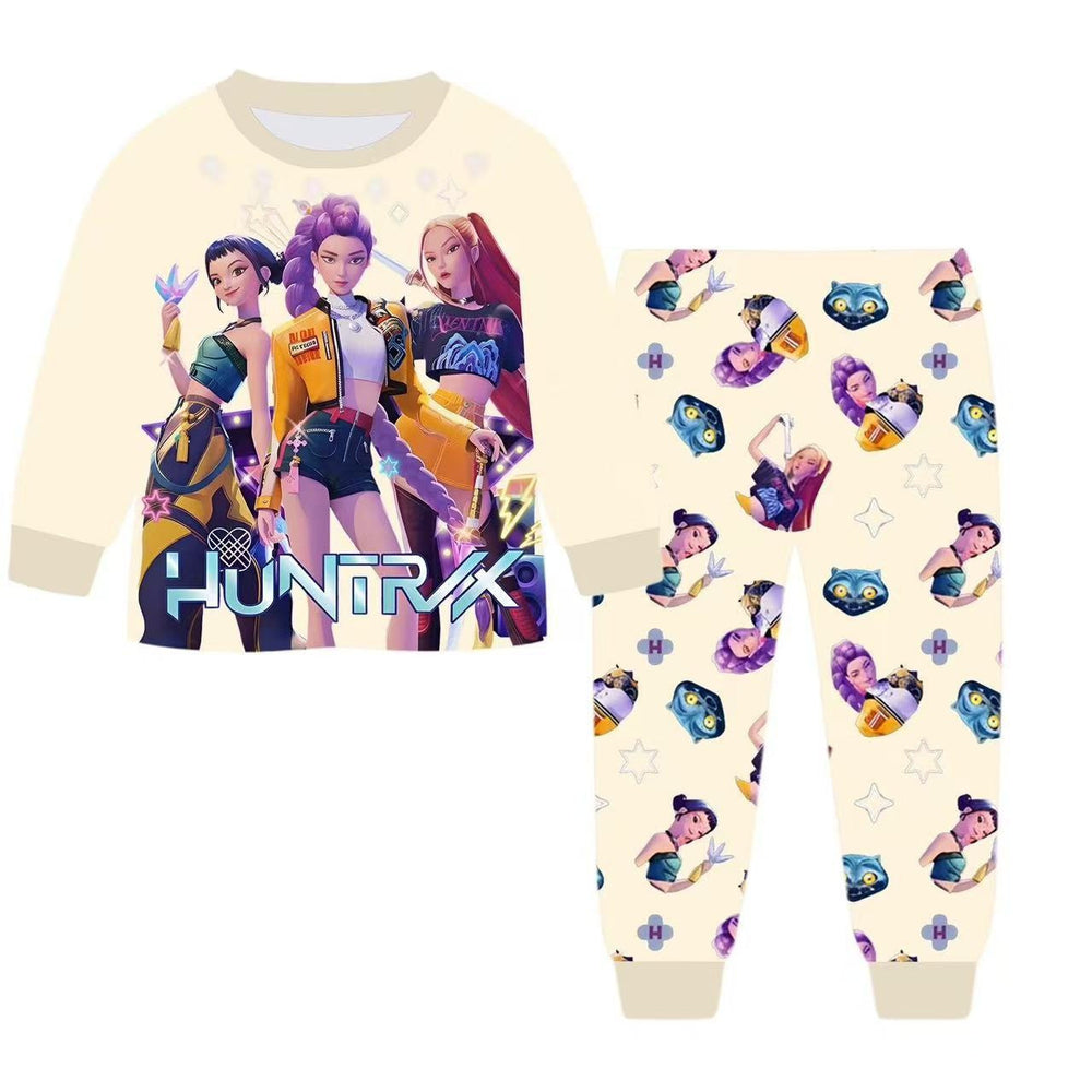 In stock! new cross-border witcher girls' long-sleeve pajama set - k-pop fashion loungewear