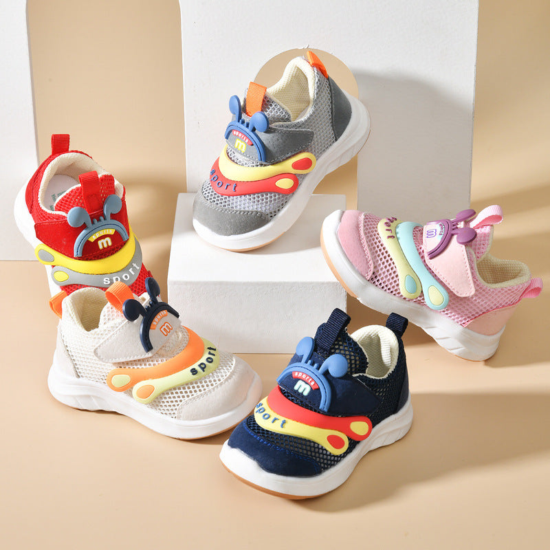 Baby sandals boys summer toddler shoes 0-1-2 years old infant anti-slip soft sole mesh shoes functional shoes for girls