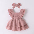 children's skirt two-piece headwear dresssuit baby dress dress cotton new arrival dress style vacation fashion