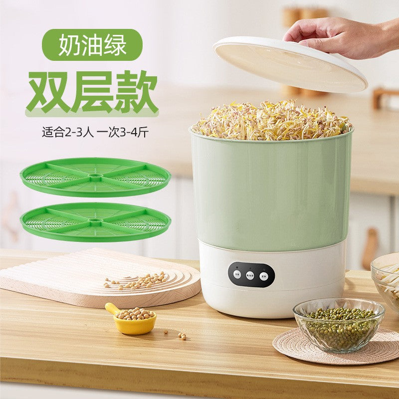 Fully automatic for home smart bean sprout machine, large capacity germination, homemade small mung bean germination, seedling irrigation, seedling cultivation across borders