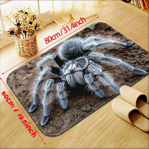 horror spider halloween entrance door mat entrance door mat crystal velvet non-slip foot mat