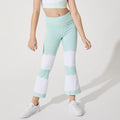 Ink printingkids fitness bell bottoms women's suitloose pants high waist belly control sports comfortablekids fitness wear