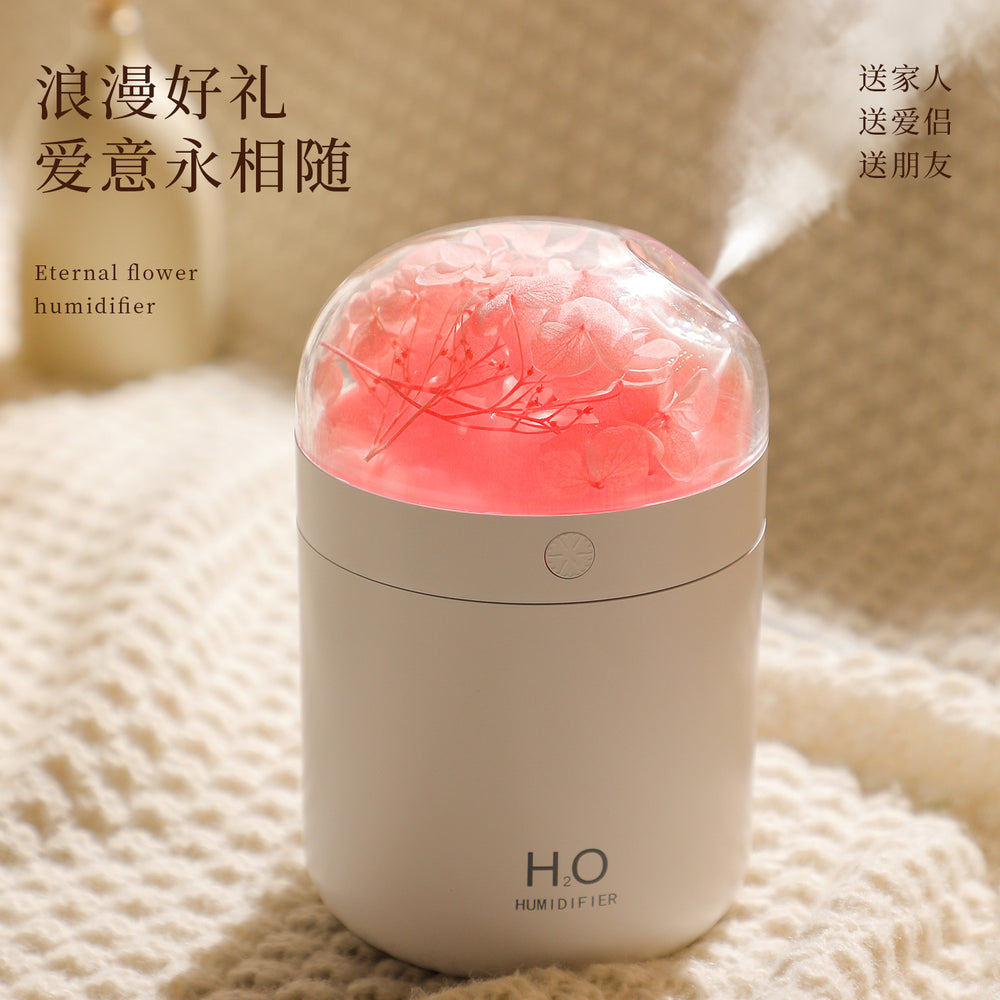 in stocknew arrival preserved flower humidifier usb desktop office bedroom hydration atomizer gift wholesale