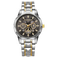Shangmei brand trendy fashion waterproof luminous business automatic quartz embossed hollow-out men's watch