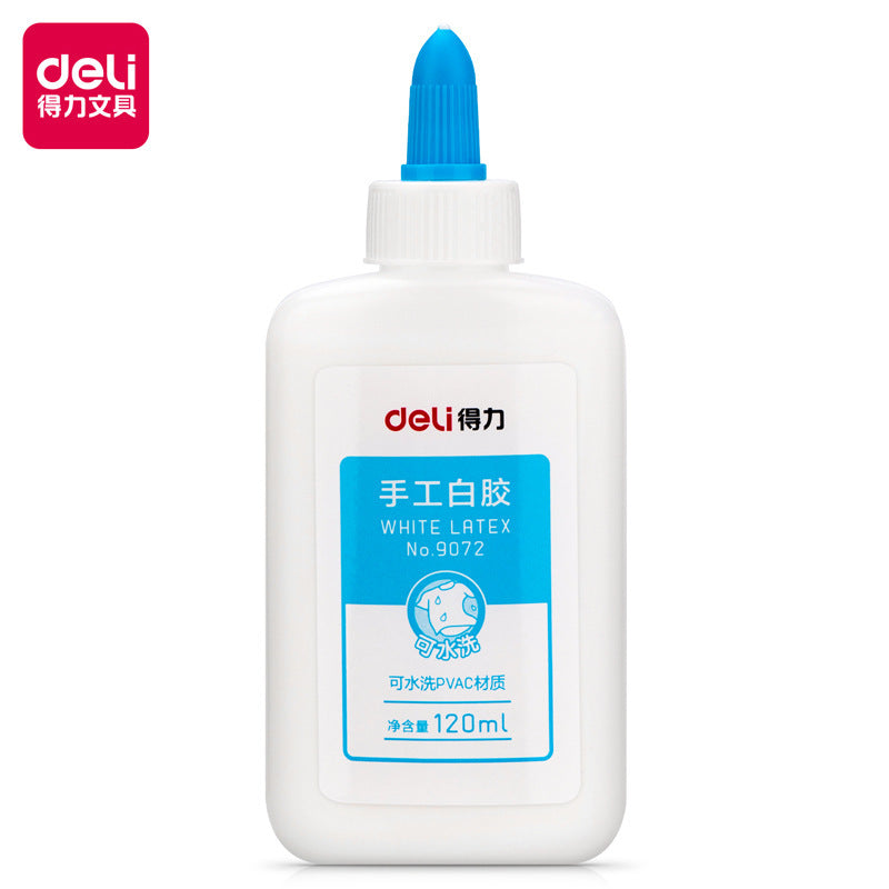Deli white glue latex wholesale children's glue white latex woodworking adhesive hydrostationery kindergarten DIY handmade