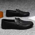 High-end formal summer soft-soled business casual waterproof lightweight leather men's loafers, men's platform breathable shoes