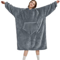 Lazy pullover pajamas for women heattech clothing flannel hug hoodie cold weather clothing long nightgown