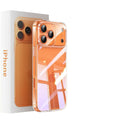 Suitable for apple 17pro corning glass anti-fall ultra-thin mobile phone case iphone16 crystal diamond transparent high-end case