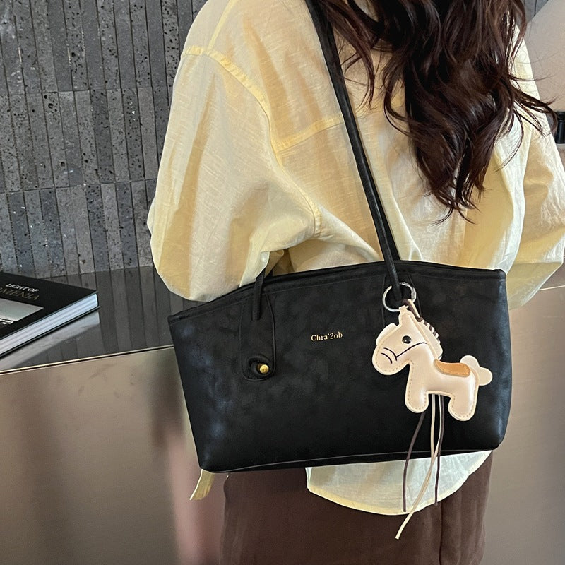 Spring gentle wind underarm bag women's bag new arrivalinseasiest for match shoulder bag student large capacity work clothing class bag