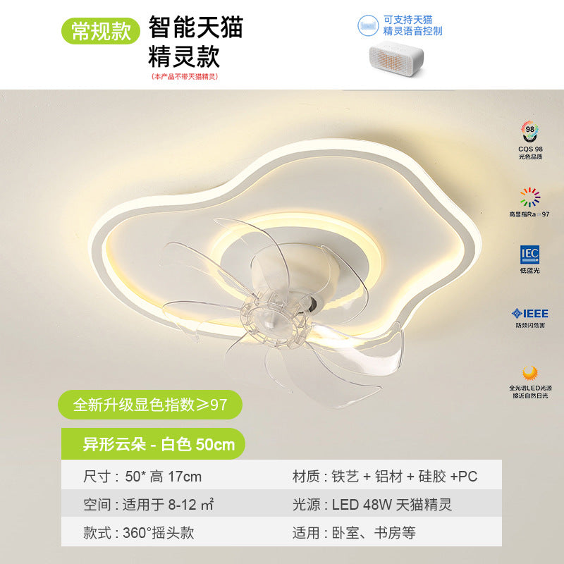 Fan light 2025 new bedroom light ceiling light modern simple eye protection electric fan integrated restaurant Zhongshan lighting