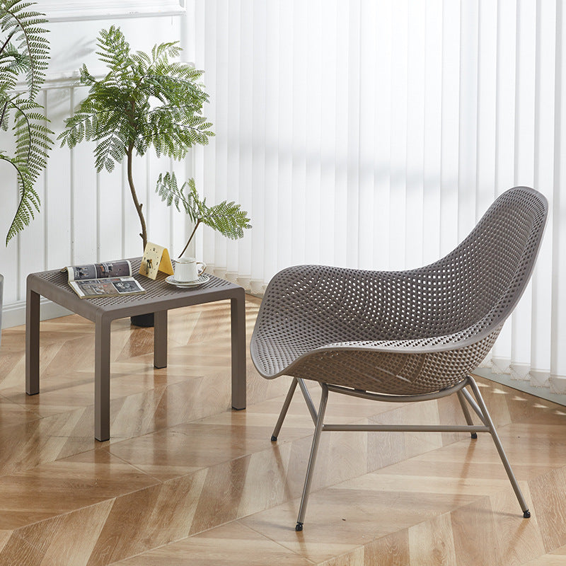 Outdoor single sofa chair - waterproof, sun-protective, perfect for open-air balconies, lounging, beach, villas, courtyards, and nap time. breathable seating