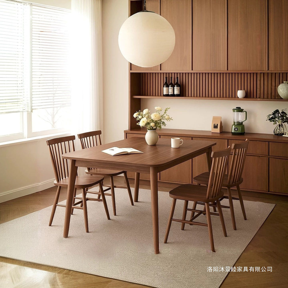 Solid wood dining table rectangular dining table nordic dining table solid wood computer desk for home small apartment dining table student desk