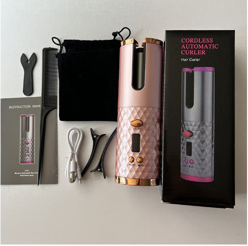 usb curling iron / cordless rechargeable curling iron - hot selling automatic hair curler for lazy days - perfect gift!