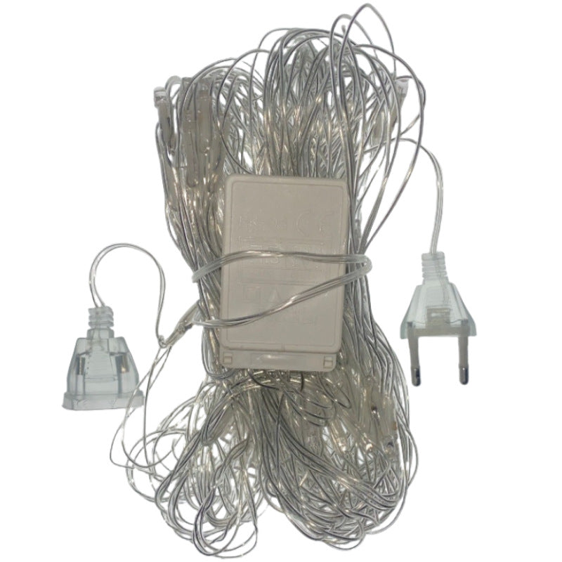 Cross-border LED fishing net light outdoor garden decoration lawn light festival lighting scene arrangement plug-in cover tree light