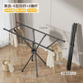Indoor foldable clothes drying rack floor-standing clothes drying pole balcony for home clothes hanger bedroom handy gadget foldable floor-standing