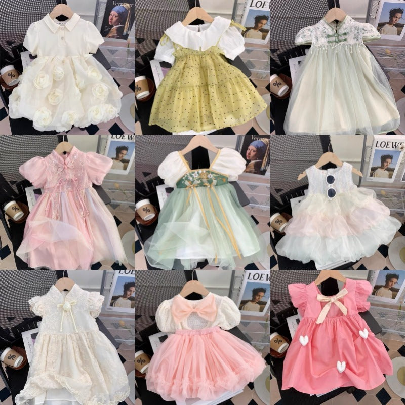 Girls' summer korean style princess dress -  mesh dress - wholesale children's clothing sourcing