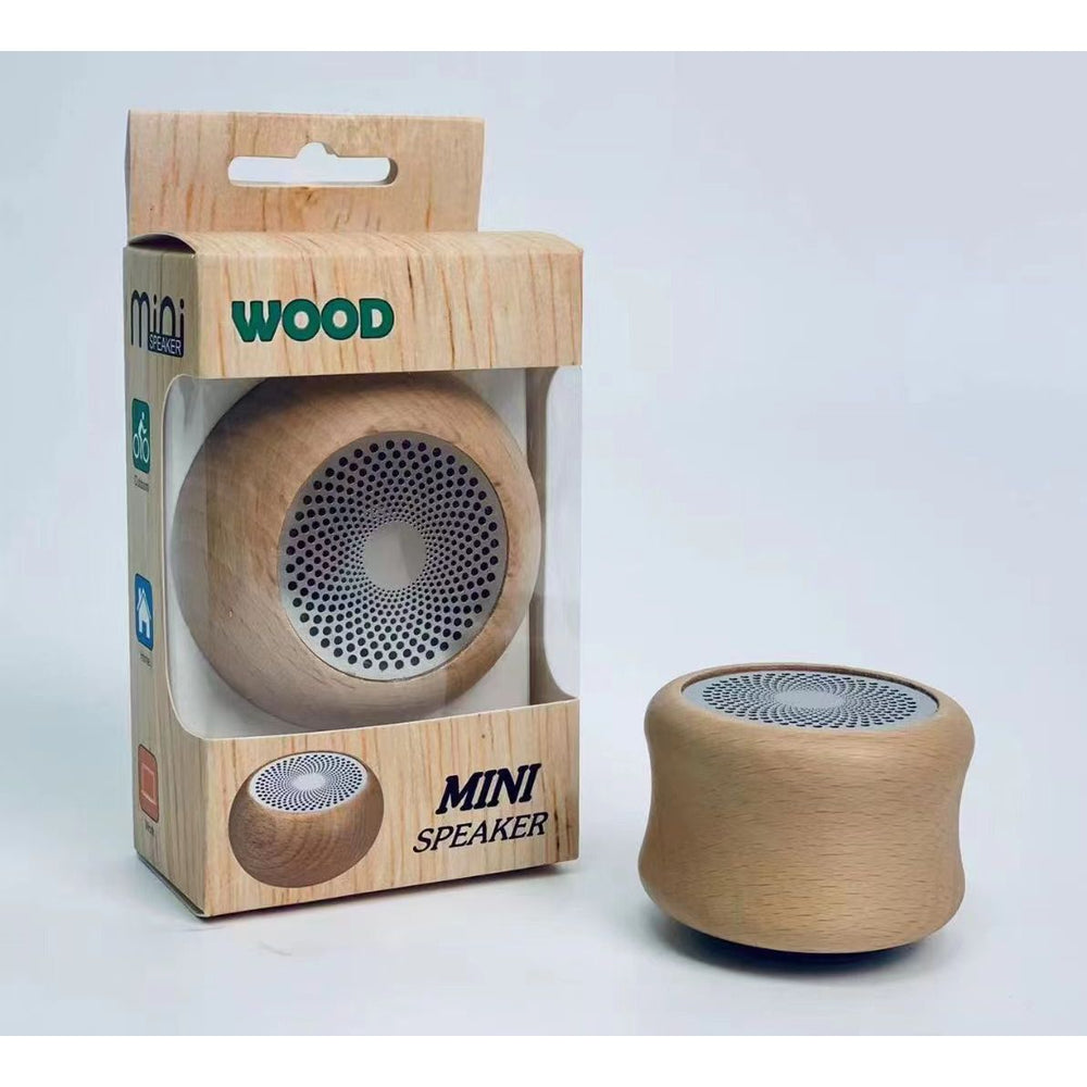 Retro bluetooth speaker - portable, creative gift, mini wireless subwoofer, solid wood small speaker set