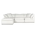 Designer yunsha releases art three-person straight-line modern casual cream style down module sofa combination