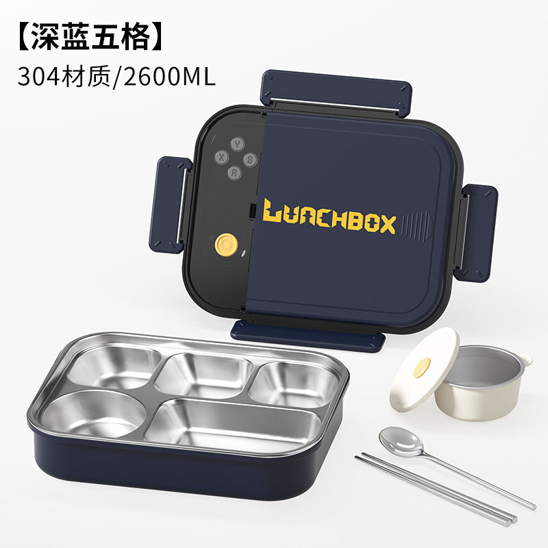 Customizable  thermal insulation lunch box 316 stainless steel high-end student lunch box, portable for office workers