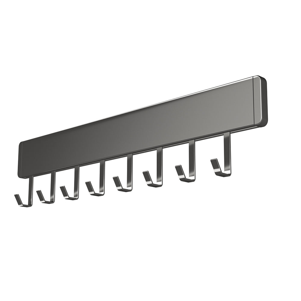 Kitchen punch-free hook wall-mounted door rear movable storage rack spatula spoon kitchen utensils wall-mounted storage rack