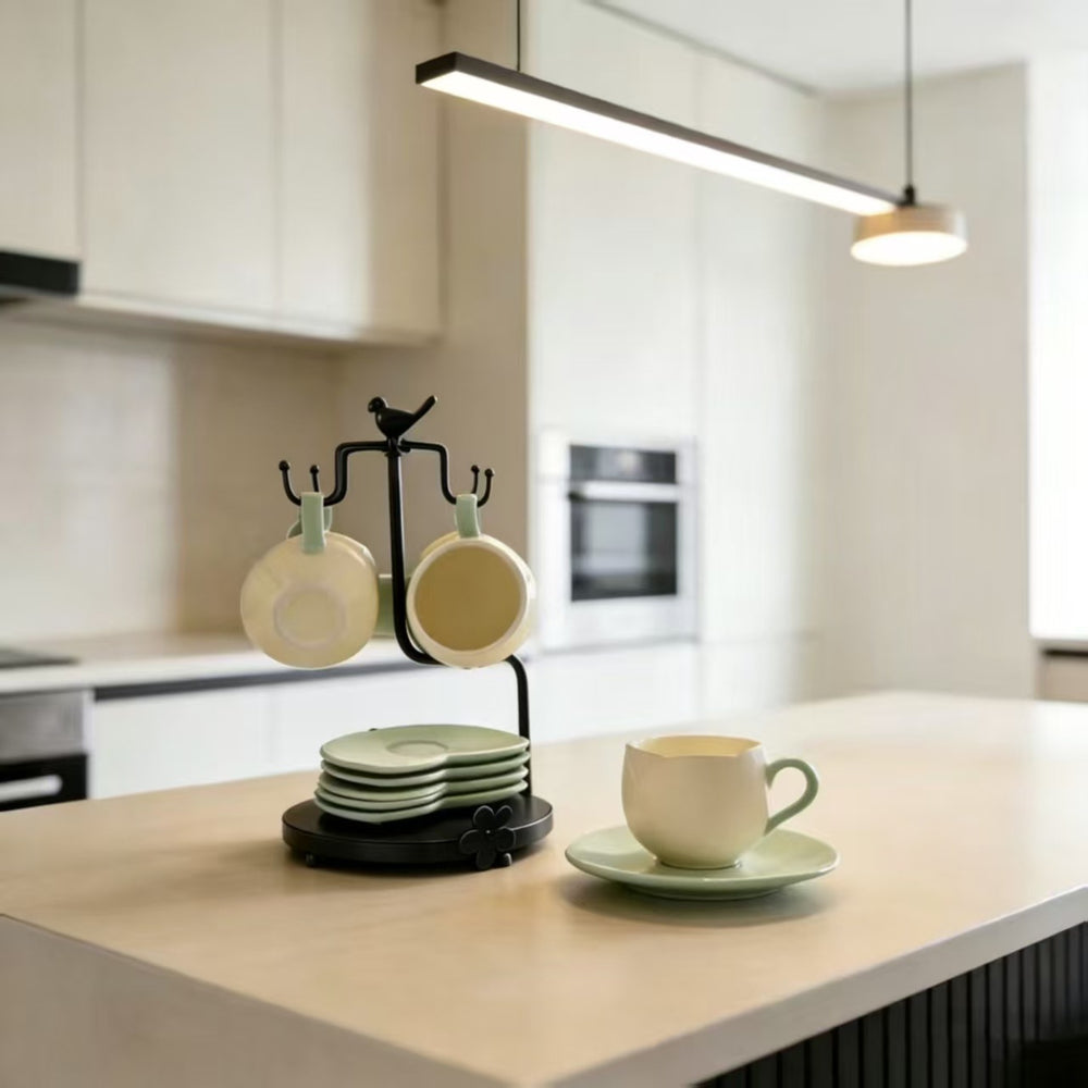 For homemetal cup holder living room iron hanging rack suit creative retro ornament european style coffee cup hanging storage rack