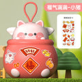 【clearance sale - half price!】large capacity piggy bank toy - deposit & withdrawal with key - diy handmade ornament