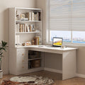 Corner desk bookshelf all-in-one desktop office computer desk bedroom bookcase combination student study table with drawers