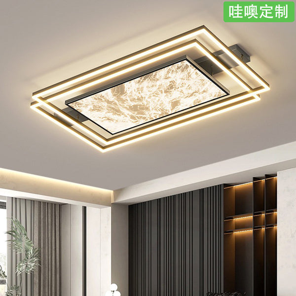 [Wow] Ceiling light Italian minimalist light luxury high-end cloud hall main light full spectrum eye protection lamp