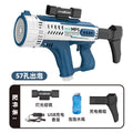 kids bubble machine fully automatic 57-hole space bubble gun colorful light boy girl toy gun outdoor