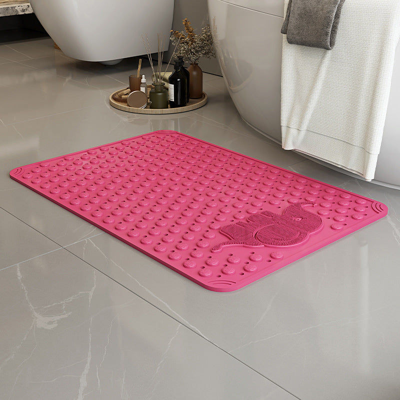 Bathroom non-slip mat, shower house children's anti-drop foot mat, bathroom bath mat, environmentally friendly PVC massage floor mat