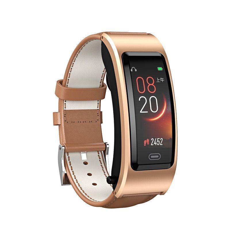 High-definition large screen, call and text-enabled smart bracelet with 2-in-1 earphones, heart rate and blood glucose monitoring, bluetooth watch with payment capabilities