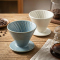 Retro japanese high-looking kiln-turned ceramic coffee filter stylish mocha coffee filter cup coffee powder filter