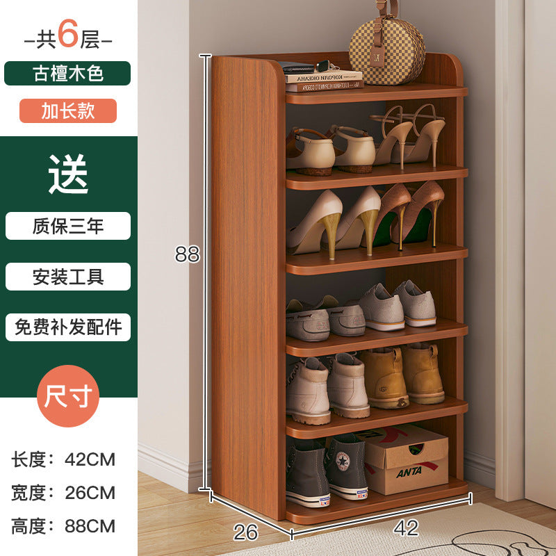 Shoe rack home door multi-layer small narrow simple storage artifact space saving 2025 new storage shoe cabinet