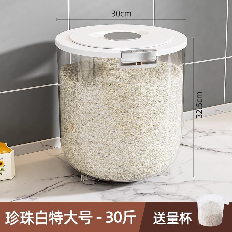 Rice bucket household insect-proof moisture-proof sealed bucket rice bucket rice flour storage tank container large capacity rice bucket box