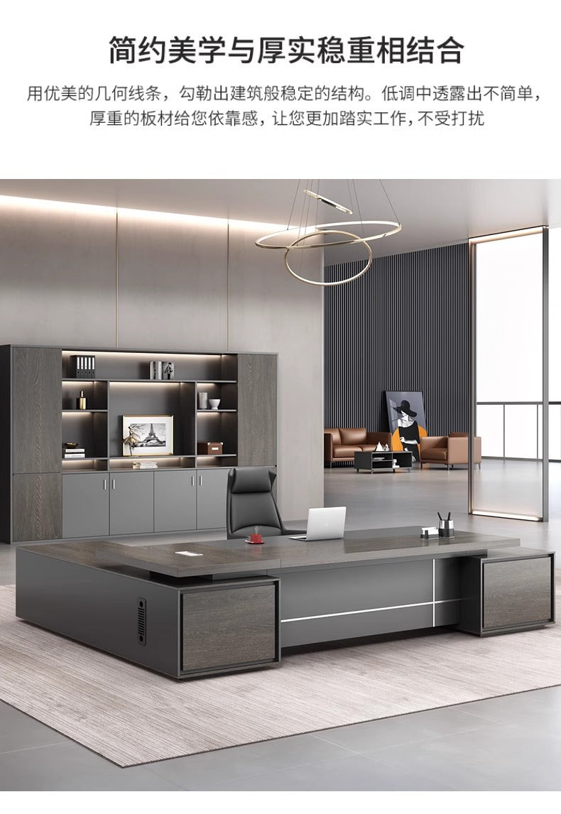 Office furniture boss desk casualelegant desk manager desk supervisor desk office desk and chair combination 1.93