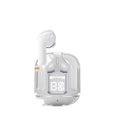 New wireless transparent bluetooth earbuds: digital display, stylish design, in-ear fit, long battery life, sports noise cancellation, vivid voice control