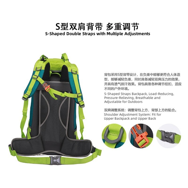 Outdoor Hiking Bag Large Capacity Travel Camping Bag Multifunctional Hiking Backpack Outdoor Sports Bag