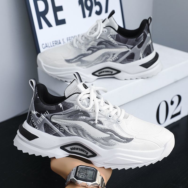 Spring men's shoes 2025 new student sports casual youth mesh dad shoes versatile trendy breathable shoes for men