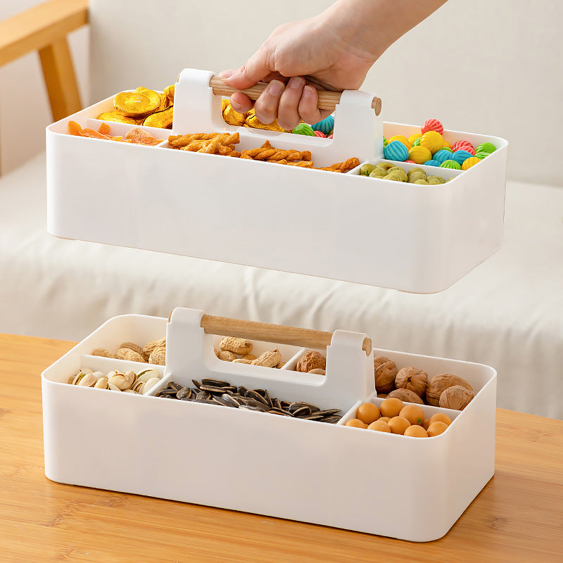 Nut dried fruit box Household simple multi-grid candy box Living room coffee table Large capacity snack storage box