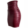 Amazon's independent station best selling pu leather skirt for women, pleated skirt, european and american ins style zipper, high waist hip skirt for women
