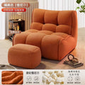 Vacuum compressed sofa casual modern lazy fabric sofa sponge single sofa cream casual living room casual